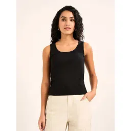 People by Pantaloons Black Plain Top-picture-14