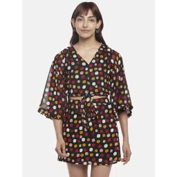 People by Pantaloons Black Polka Dots Co-Ords Set-picture-29