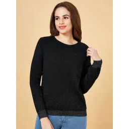 People by Pantaloons Black Regular Fit Sweater-picture-30