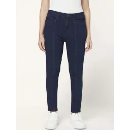 People by Pantaloons Blue Cotton Mid Rise Jeans-picture-39