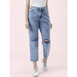 People by Pantaloons Blue Cotton Mid Rise Jeans-picture-29