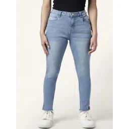 People by Pantaloons Blue Cotton Mid Rise Jeans-picture-29