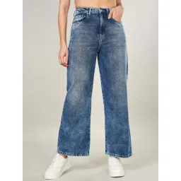 People by Pantaloons Blue Cotton Solid Jeans-picture-43