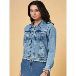 People by Pantaloons Blue Regular Fit Jacket-picture-45