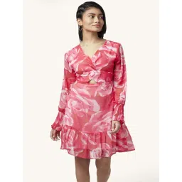 People by Pantaloons Coral Printed A-Line Dress-picture-38