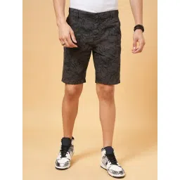 People by Pantaloons Grey Cotton Regular Fit Printed Shorts-picture-36