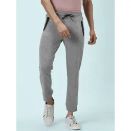 People by Pantaloons Grey Melange Regular Fit Joggers-picture-27