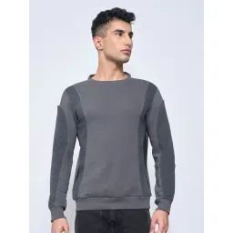 People By Pantaloons Grey Slim Fit Graphic Sweatshirt-picture-41