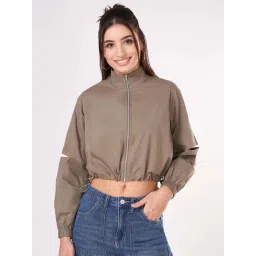 People By Pantaloons Laurel Oak Cotton Loose Fit Jacket-picture-10