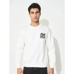 People By Pantaloons Marshmallow Boxy Fit Printed Sweatshirt-picture-13