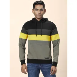 People by Pantaloons Multi Regular Fit Colour Block Hooded Sweatshirt-picture-16