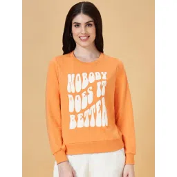 People by Pantaloons Orange Printed Sweatshirt-picture-18