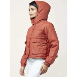 People by Pantaloons Orange Regular Fit Jacket image 3