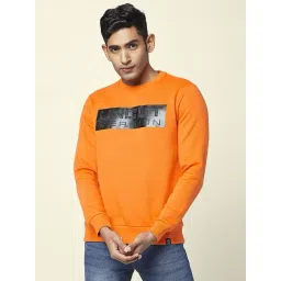 People by Pantaloons Orange Regular Fit Printed Sweatshirt-picture-29