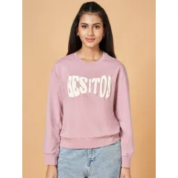 People By Pantaloons Purple Cotton Relaxed Fit  Sweatshirts And Hoodies-picture-34