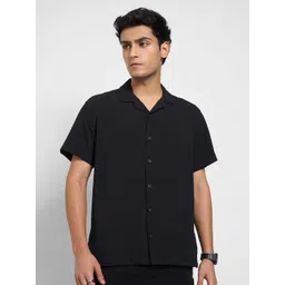 People Lapel Collar Slim Fit Casual Shirt image 4