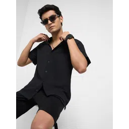 People Lapel Collar Slim Fit Casual Shirt image 1