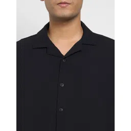 People Lapel Collar Slim Fit Casual Shirt image 3