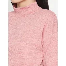 People Pink Self Design Sweatshirt image 5