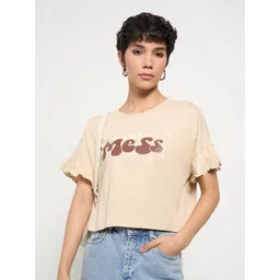 People Print Extended Sleeves Cotton Top-picture-22