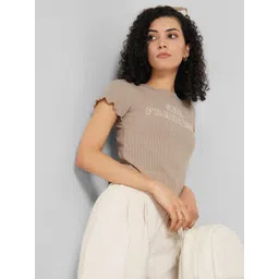 People Typography Printed Short Sleeves Regular Fit T-shirt-picture-42