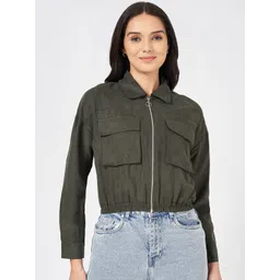 People Women Crop Tailored Jacket-image-2