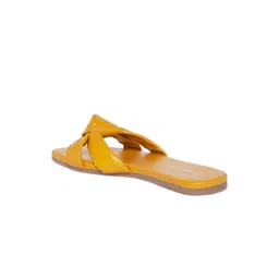 People Women Mustard Open Toe Flats image 2