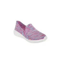 People Women Pink And Blue Mesh Running Non-Marking Shoes-picture-16