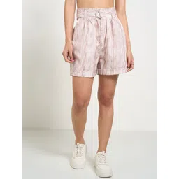 People Women Printed High-Rise Fashion Shorts-picture-31