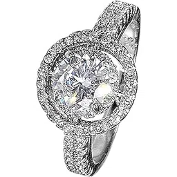 peora American Diamond Studded Silver Plated Finger Ring Fashion Wear Stylish Jewellery Gift for Girls & Women (PX8R118-7)-picture-28