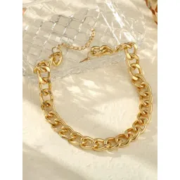 Peora Big Chunky Hip Hop Turnover Gold Chain 90s Punk Style Necklace-picture-13