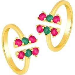 peora Cubic Zirconia Studded Solitaire Adjustable Finger Ring Stylish Fashion Jewellery Gift for Girls Women - Valentines Gift for Her-picture-18