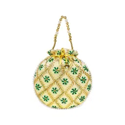 Peora Embroidered Potli Clutch image 4