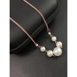 Peora Gold-Plated Beads Studded Chain Fashion Casual Necklace-picture-33