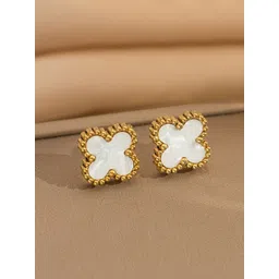 Peora Gold-Plated Floral Shaped Studs-picture-37