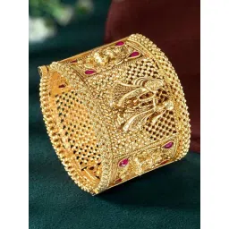 Peora Gold Plated Single Piece Openable Bangle-picture-17