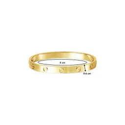 Peora Gold Plated Stylish 316L Stainless Steel Kada Bracelet Jewellery for Men and Women image 5