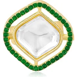 peora Gold Plated Synthetic Stone & Beads Studded Adjustable Finger Ring Fashion Jewellery for Women & Girls-picture-56