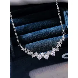 Peora Silver-Plated American Diamond Studded Necklace-picture-41