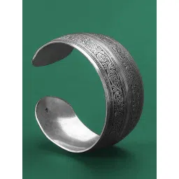 Peora Silver Plated Cuff Style Bracelet Kada Fashion Occasion Jewellery for Women & Girls-picture-20