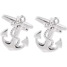 peora Silver Plated Nautical Anchor Cufflinks for Men Boys Business Corporate Wedding Gift-picture-39