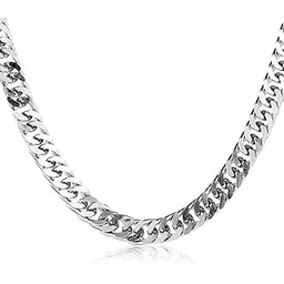peora Silver Plated Stainless Steel Cuban Chain Stylish Fashion Jewellery for Men-picture-46