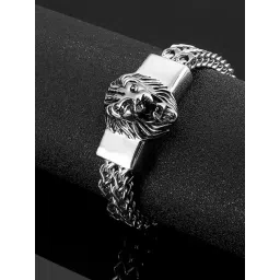 Peora Silver Stainless Steel Bracelet-picture-39