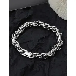 Peora Silver Stainless Steel Bracelet-picture-12