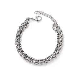 Peora Silver Stainless Steel Bracelet-picture-43
