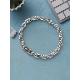 Peora Silver Stainless Steel Bracelet-picture-26
