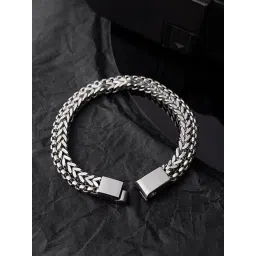Peora Silver Stainless Steel Bracelet-picture-29