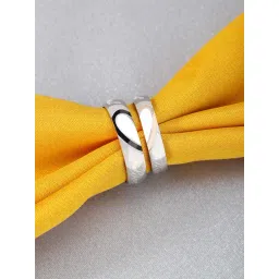 Peora Stainless Steel Love Heart Shape Matching Promise Couple Rings - Set of 2-picture-20