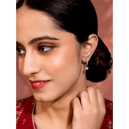 Peora Women White Contemporary Drop Earrings-picture-27