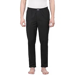 pepe jeans innerwear Pepe Jeans Men's Solid Woven Pyjama - BLACK - Small-picture-12